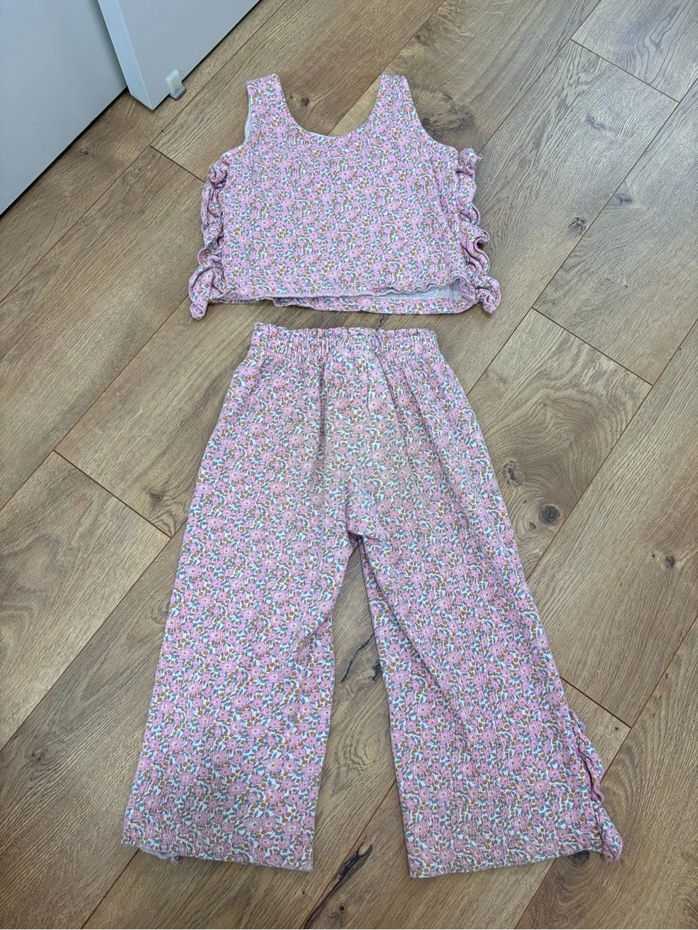 ZARA pink floral tank/ pant set - Size 5